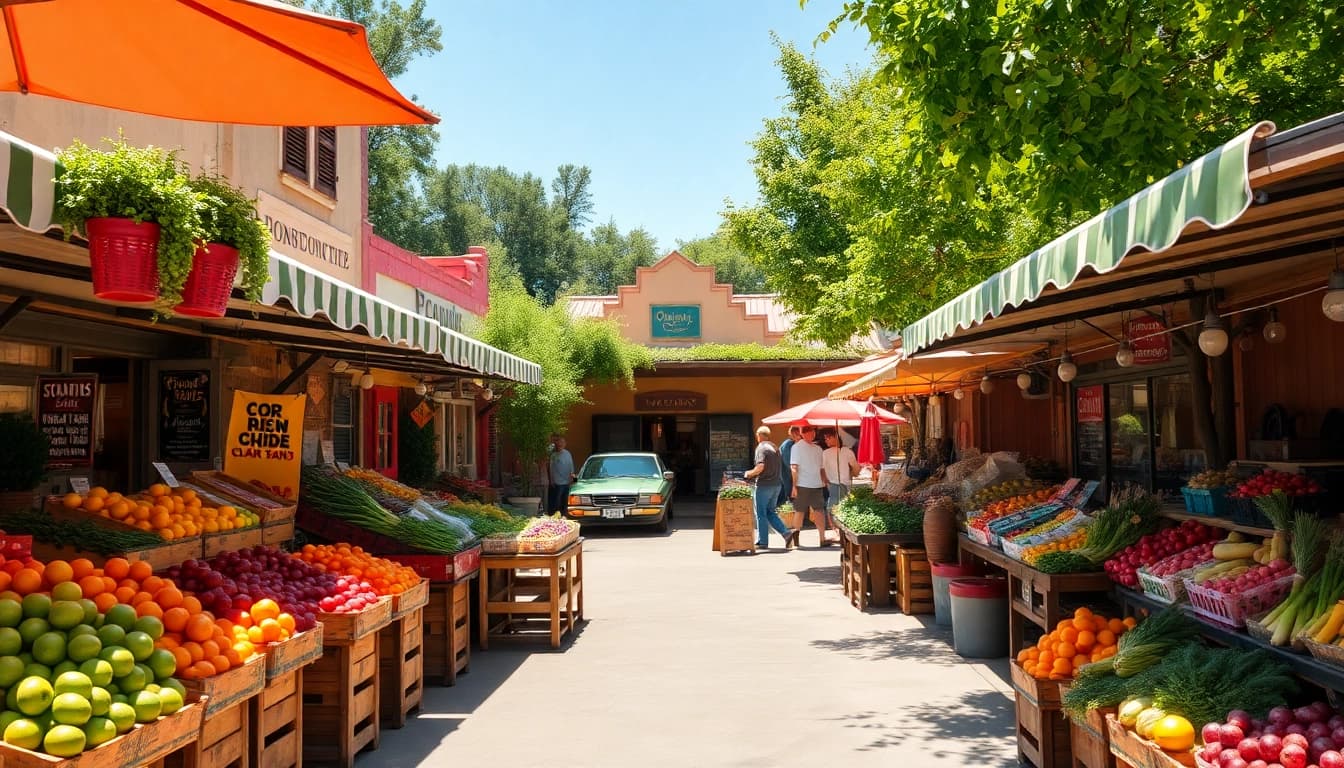 Discover things to do in Clarksburg ca with vibrant market scenes showcasing local produce and vendors.