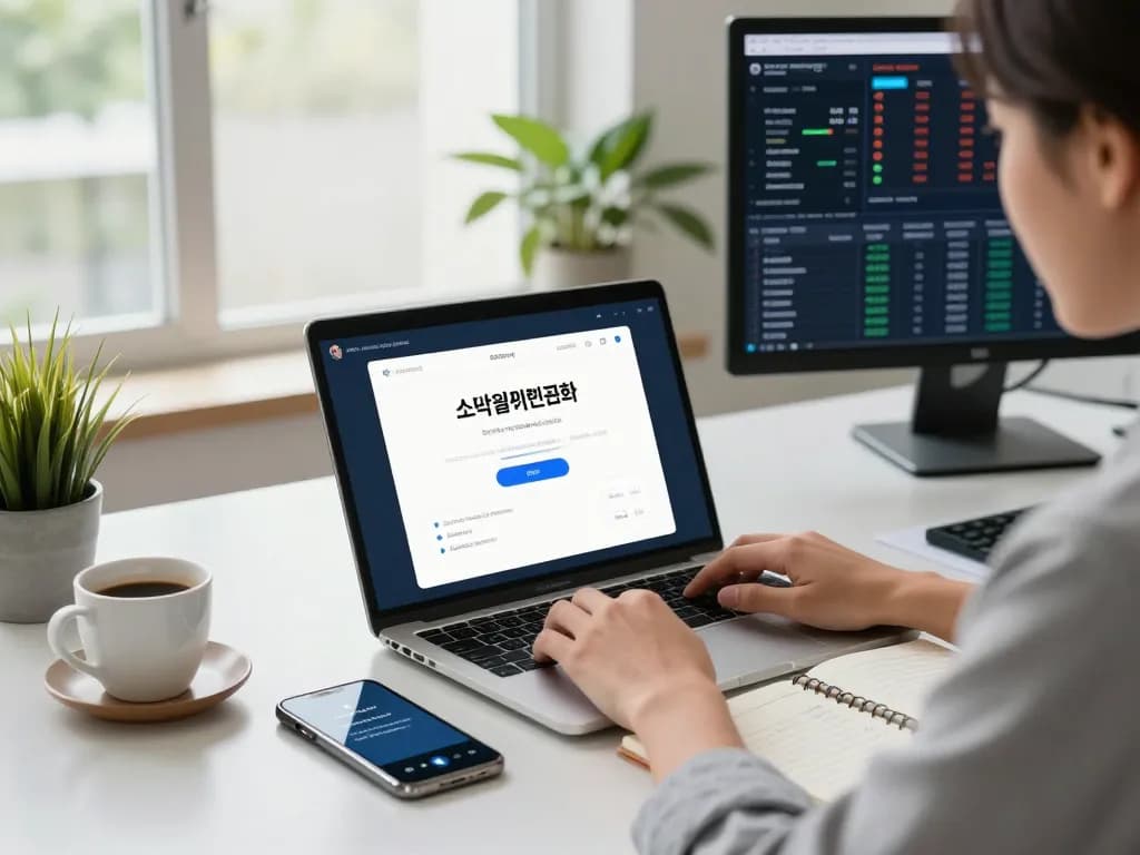 Professional workspace for 소액결제현금화 with digital tools and market insights.