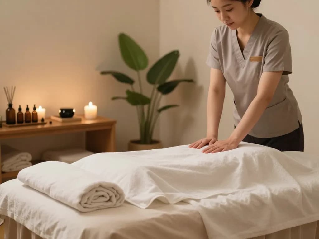 Indulge in a relaxing 인천 출장마사지 session in a serene hotel room atmosphere