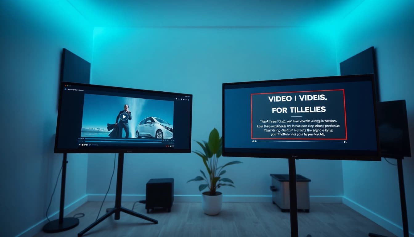 Transform video to prompt using AI in a modern workspace