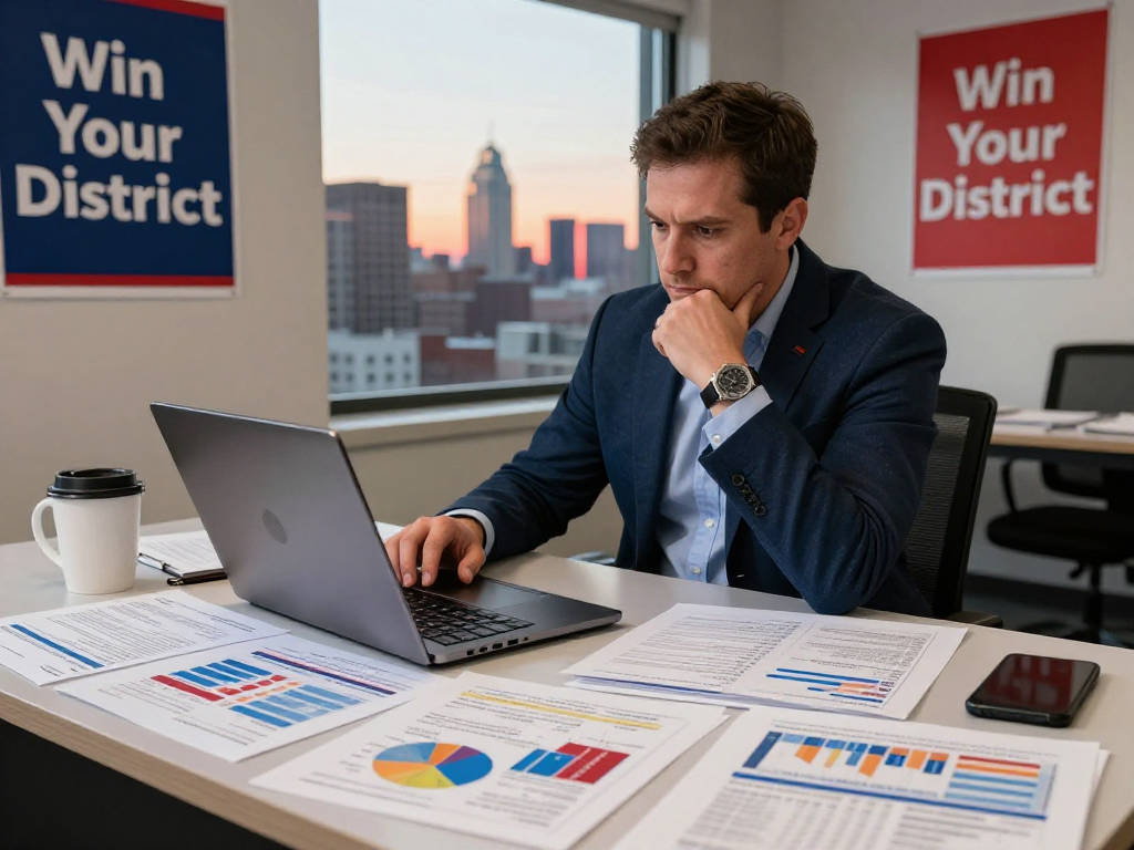 Analyzing vulnerability assessment political data for effective campaign strategies.