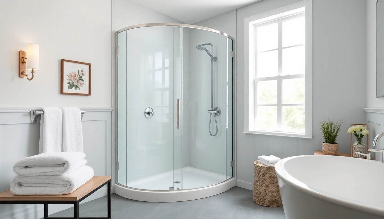 Enjoy a luxurious shower experience with Sunny Shower USA Inc's premium installation, featuring sleek designs and elegant decor.
