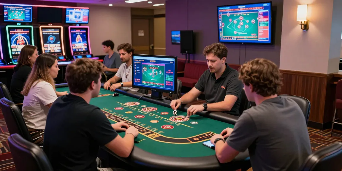 Engaging live dealer gaming experience at non UK casinos from https://dsam.org.uk, showcasing diverse players in a stylish environment.