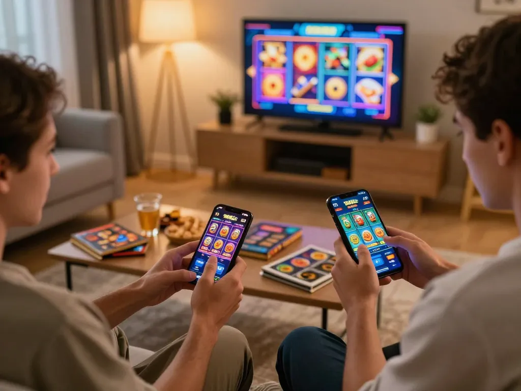 Kiss918 APK mobile users enjoy immersive online gaming experience at home.