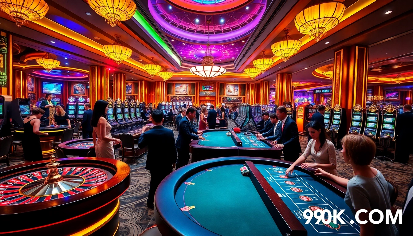 Experience high-stakes excitement at 99OK.COM with dynamic casino action and vibrant interactions.