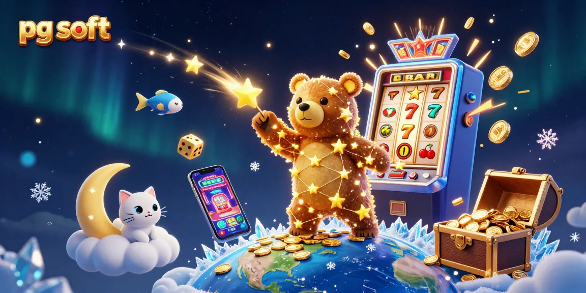 Experience thrilling jackpot wins with pg soft at this vibrant casino-themed illustration.