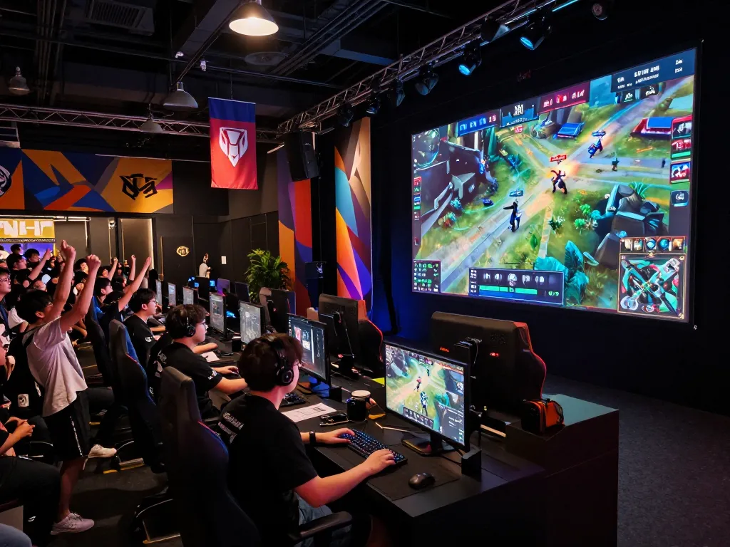Experience okwintv trực tiếp as an esports fan engages passionately with a live match atmosphere
