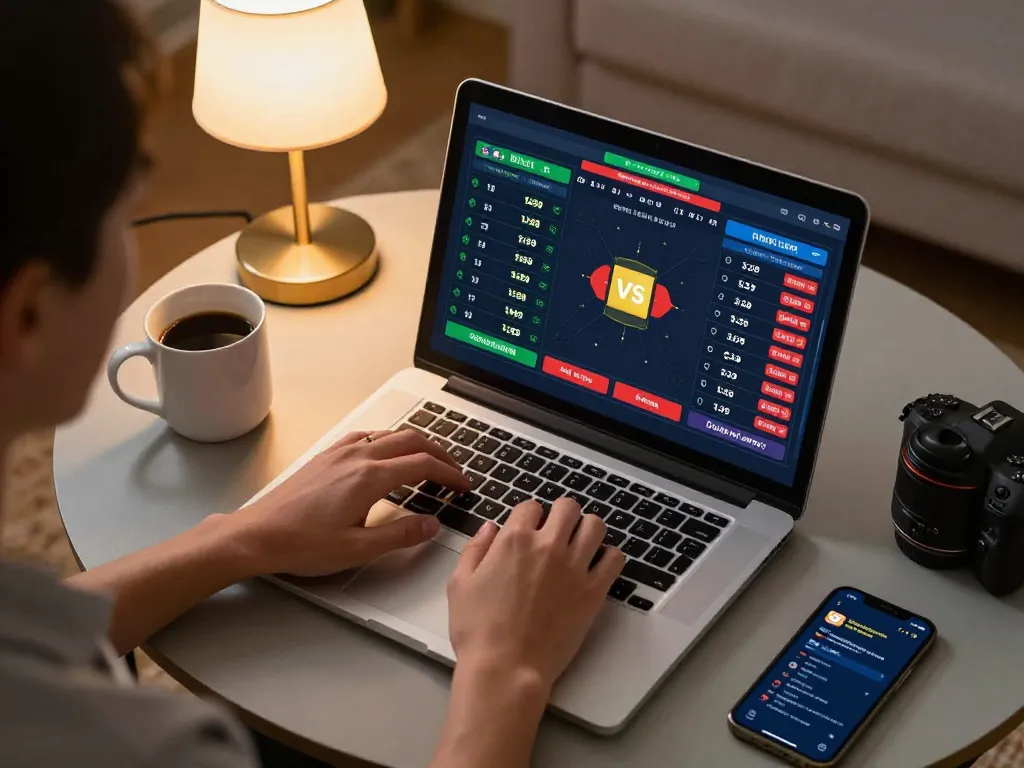 Engaging in online sports betting at home with HO88 for better odds and strategic decisions.