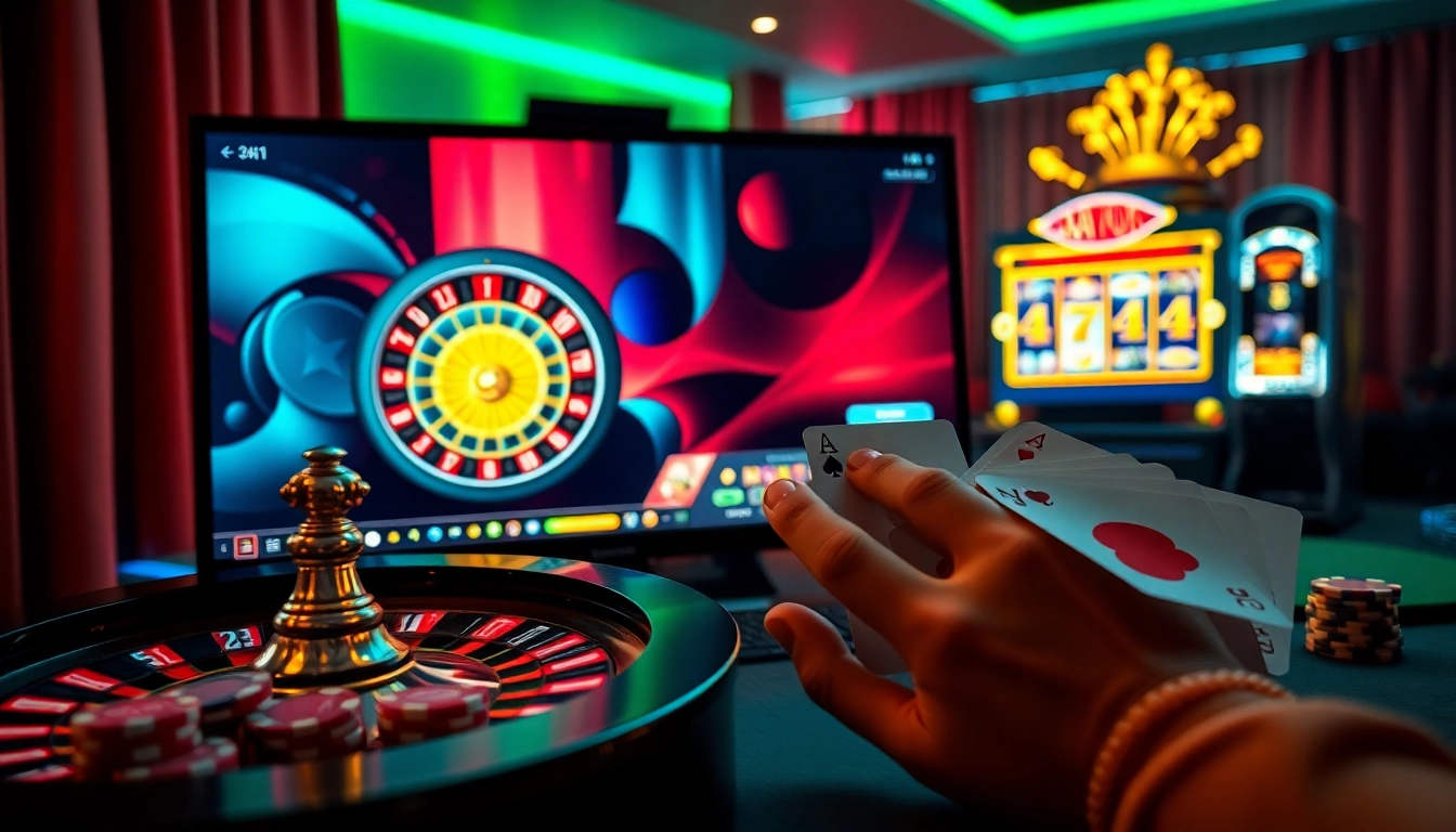 Engage with situs aresgacor for thrilling online gambling experiences featuring vibrant casino visuals.