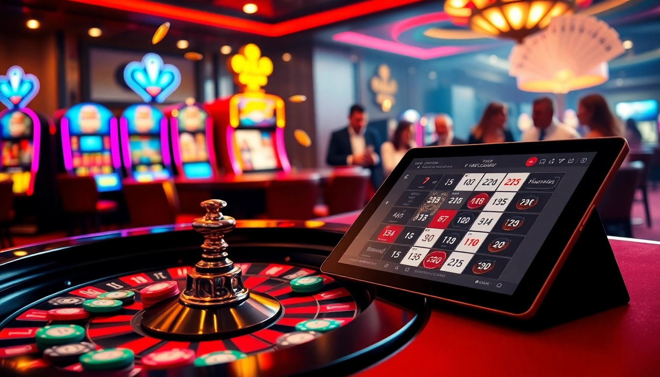 Players enjoying a lively game at https://nk88zz.bio/ with vibrant roulette and poker action.