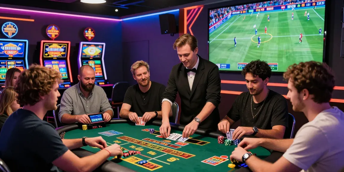 Exciting online gambling environment featuring nhà cái shbet players engaging in sports betting and live casino games, showcasing vibrant colors and dynamic atmosphere.