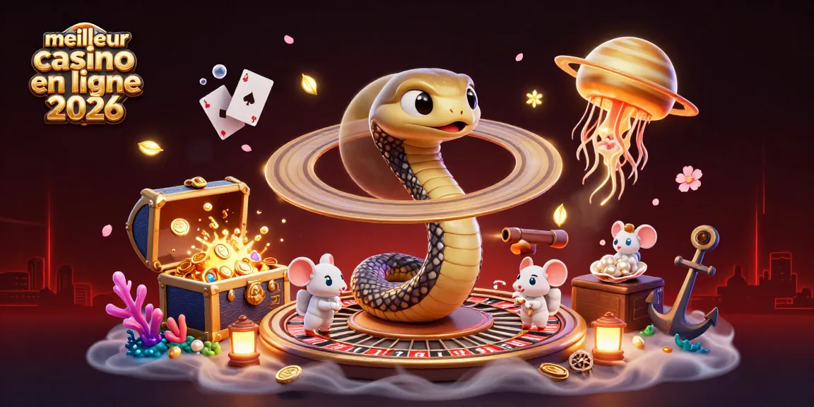 Visualiser le meilleur casino en ligne 2026 avec une scène dynamique de jeu cosmique