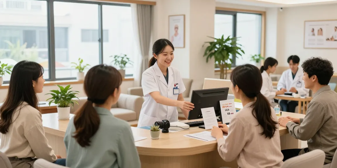 Patient-friendly atmosphere at 수원한의원 with welcoming staff and modern decor.