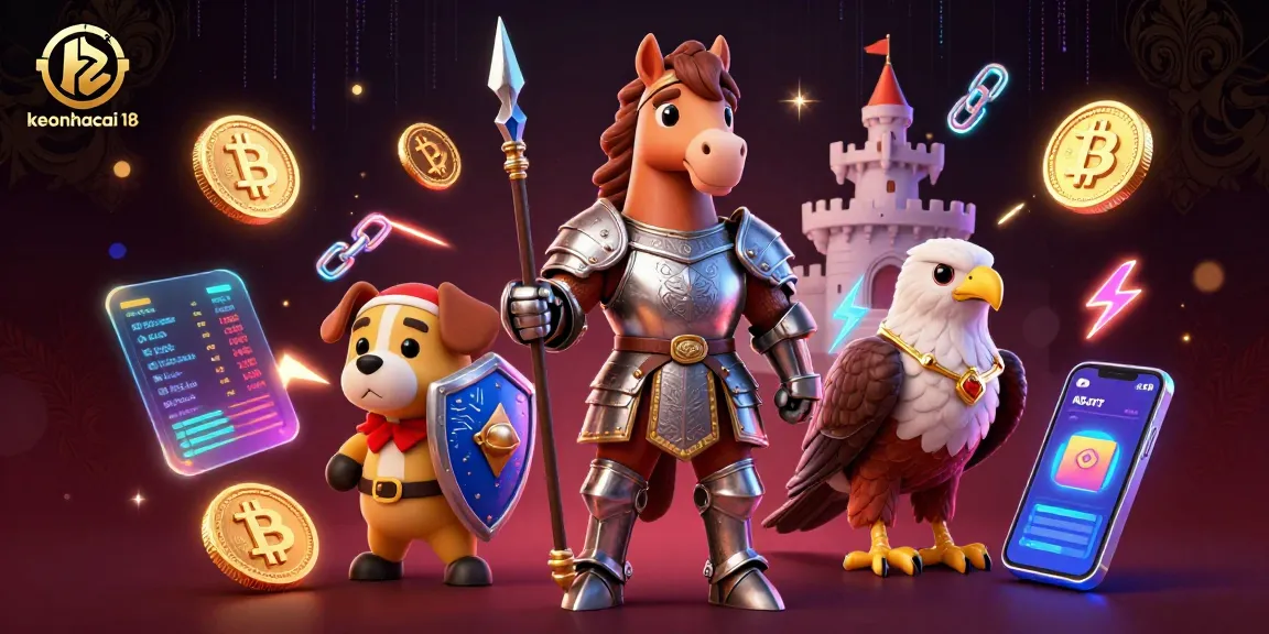 Engage in exciting betting adventures with keonhacai 18 full of medieval knights, crypto coins, and thrilling elements.
