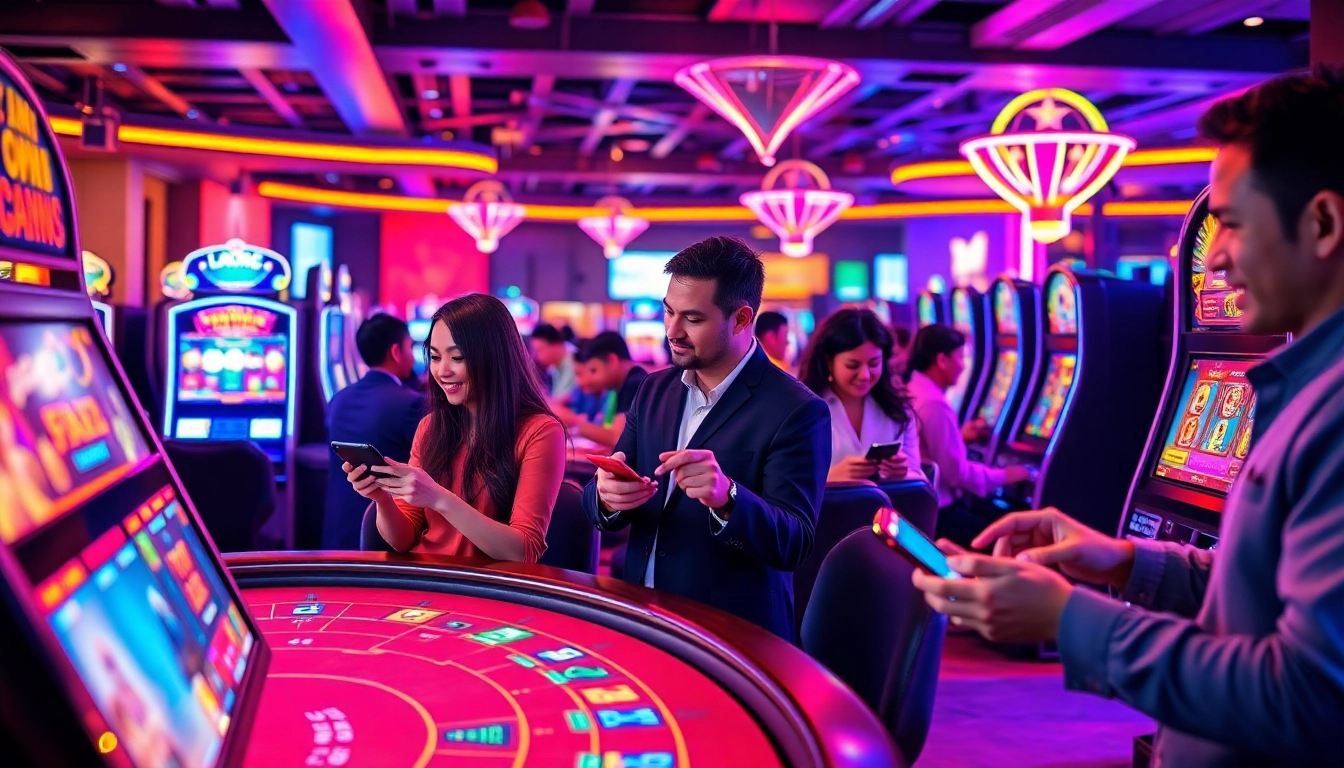 TR88 online casino environment showcasing players enjoying vibrant gaming experiences and innovative technology.