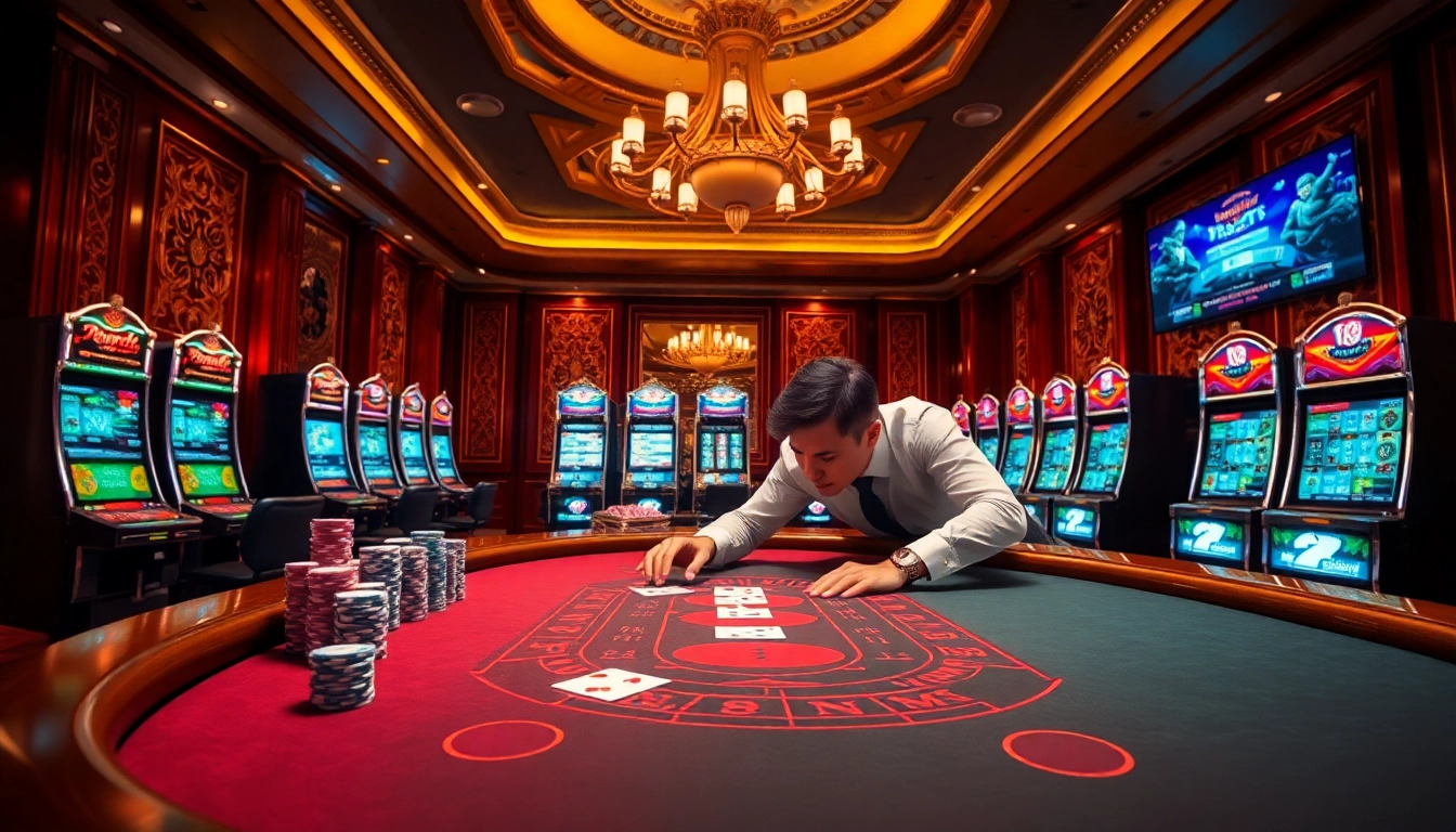 Experience the thrill of Baccarat betting at https://xx88.us/ with players engaging in intense gameplay amidst luxurious casino settings.