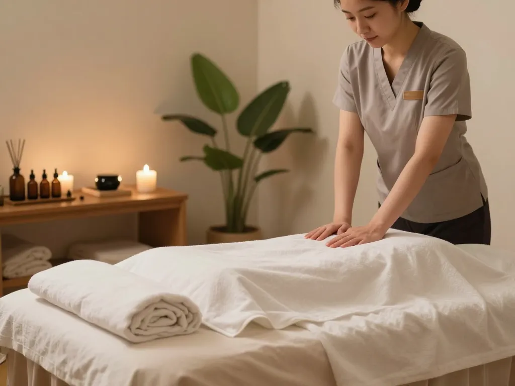 Indulge in a relaxing 인천 출장마사지 session in a serene hotel room atmosphere