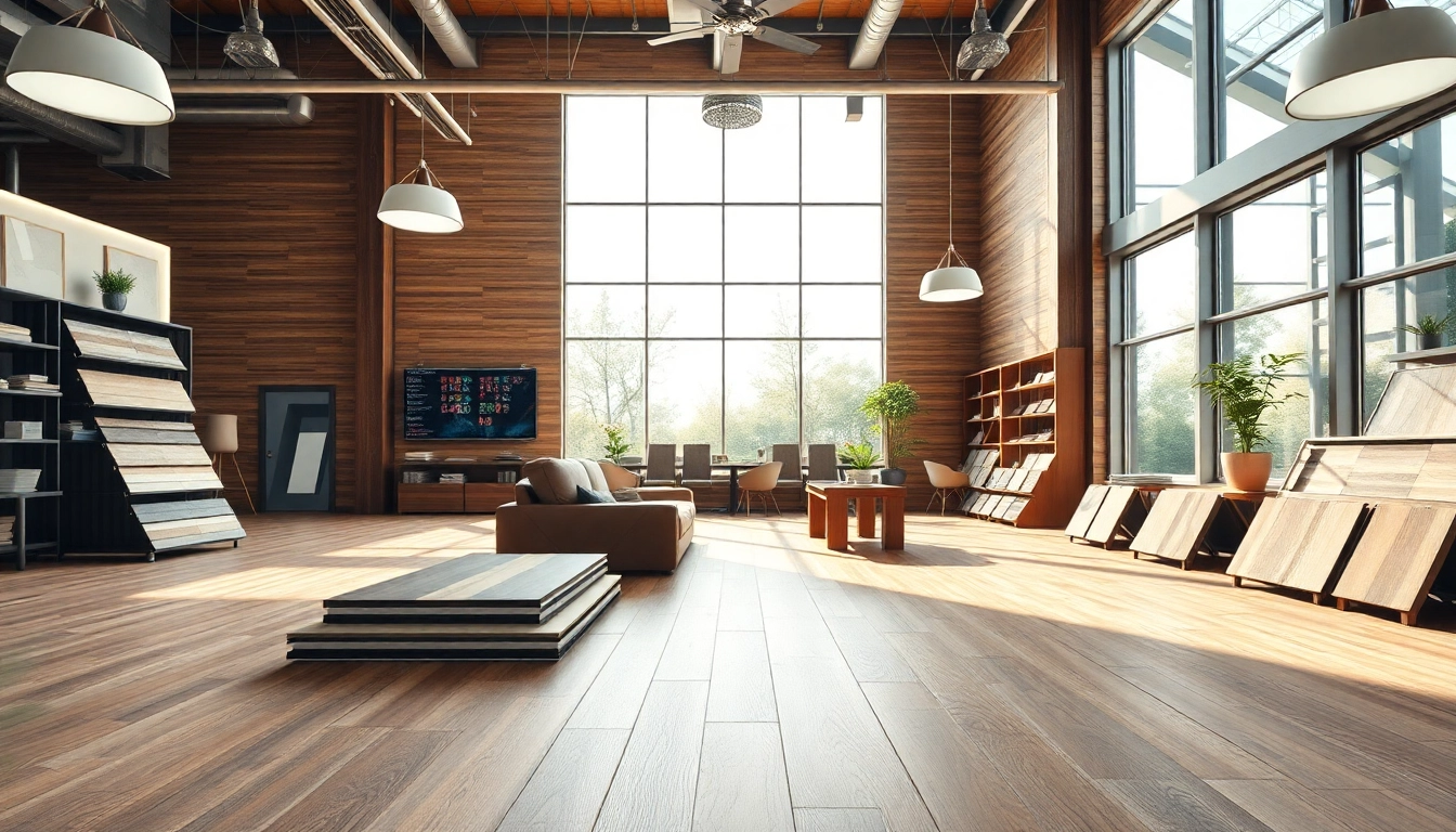 Shop the latest flooring stores near me for stunning vinyl flooring options in a vibrant showroom.
