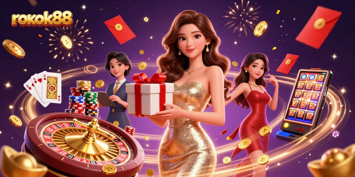 Engage with rokok88's Casino Culture: Experience festive elements and glamour of online gaming.