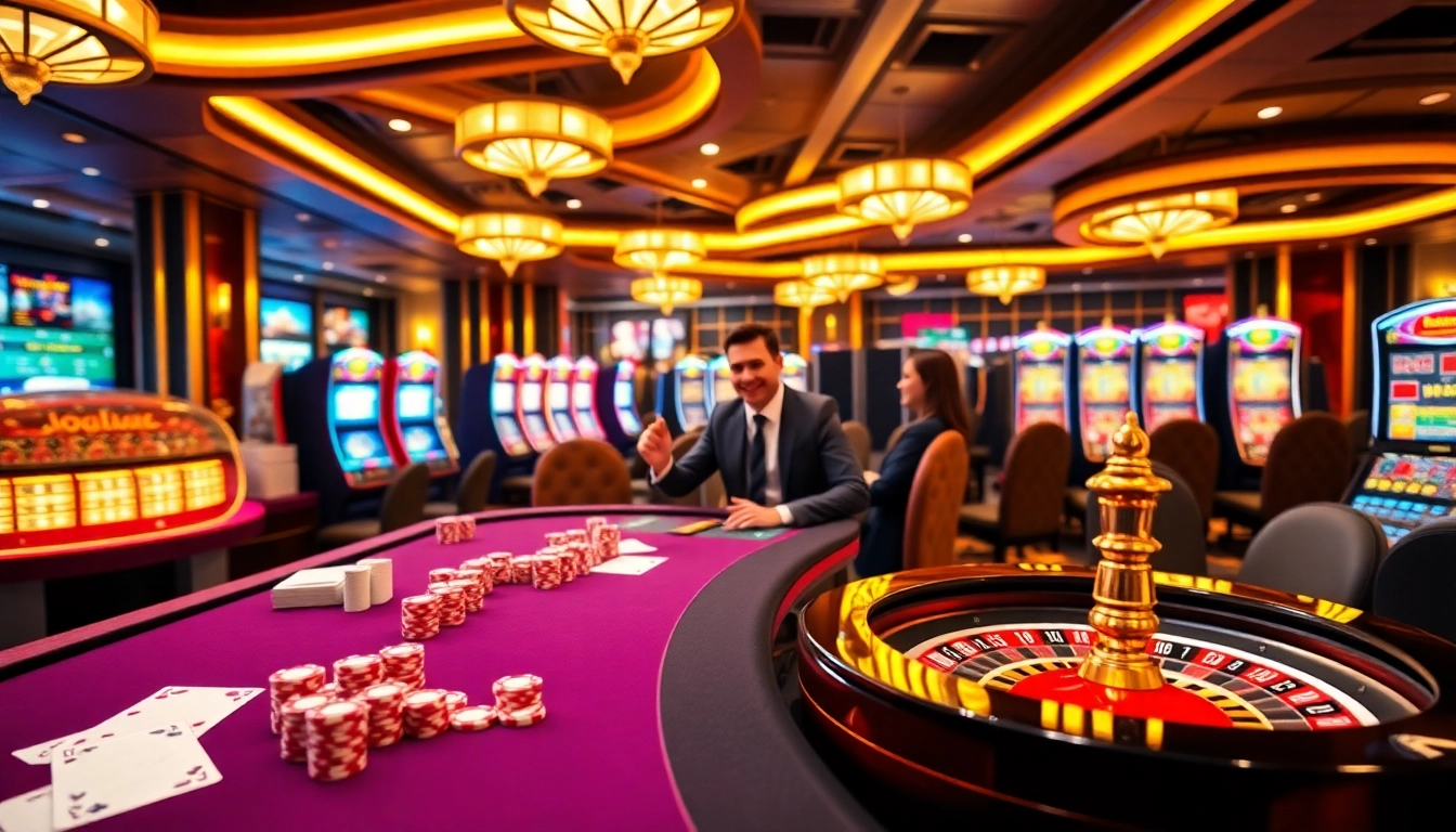Experience the excitement of gambling at Jogoluck with vibrant tables and engaging games.