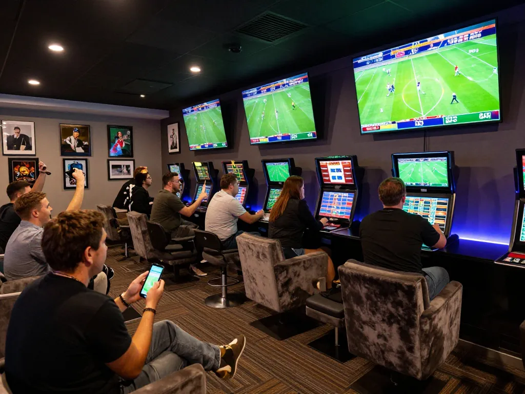 Cakhiatv patrons enjoying a vibrant sports betting experience with live matches