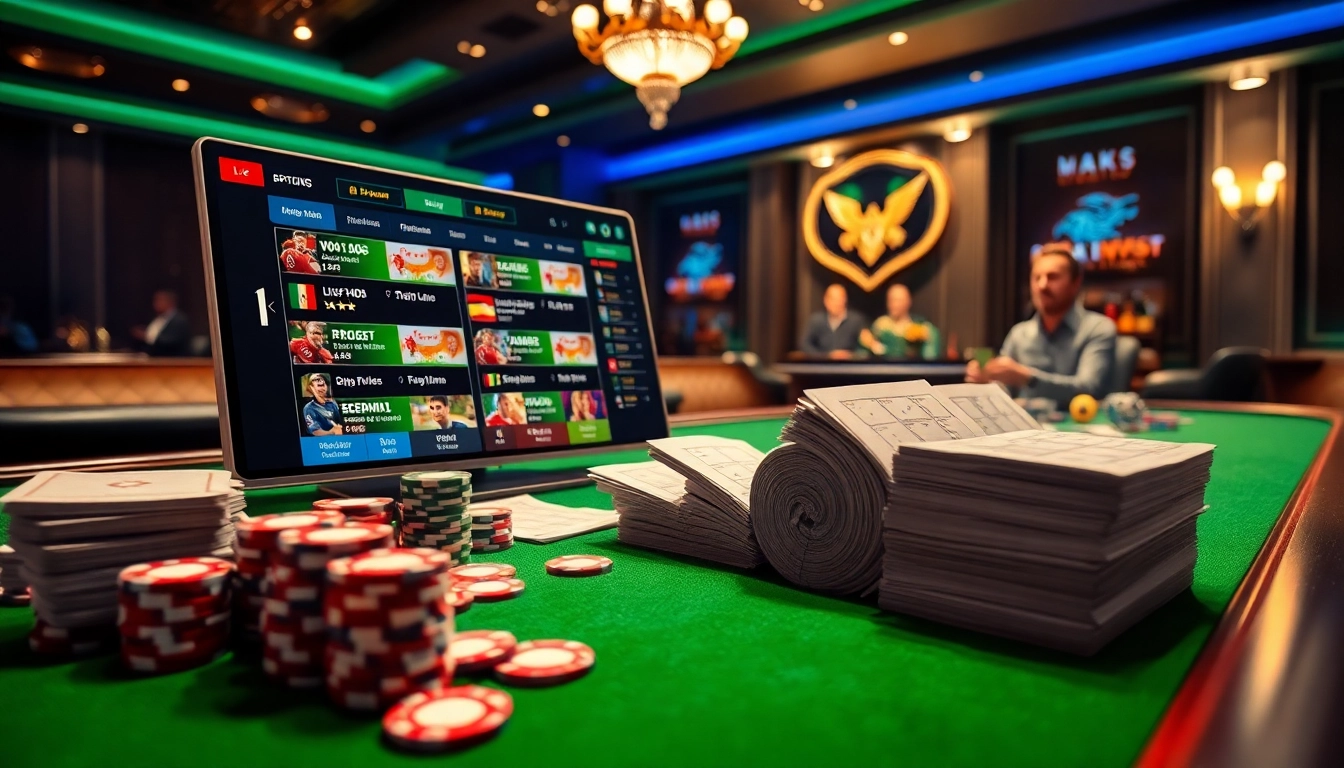 Engaging in a mix parlay bet at a modern casino interface, showcasing live sports odds.