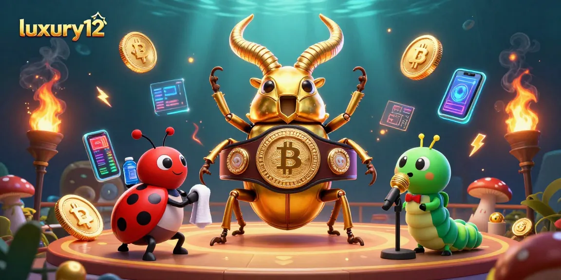 Experience luxury12's vibrant gambling scene with dynamic characters and crypto elements.