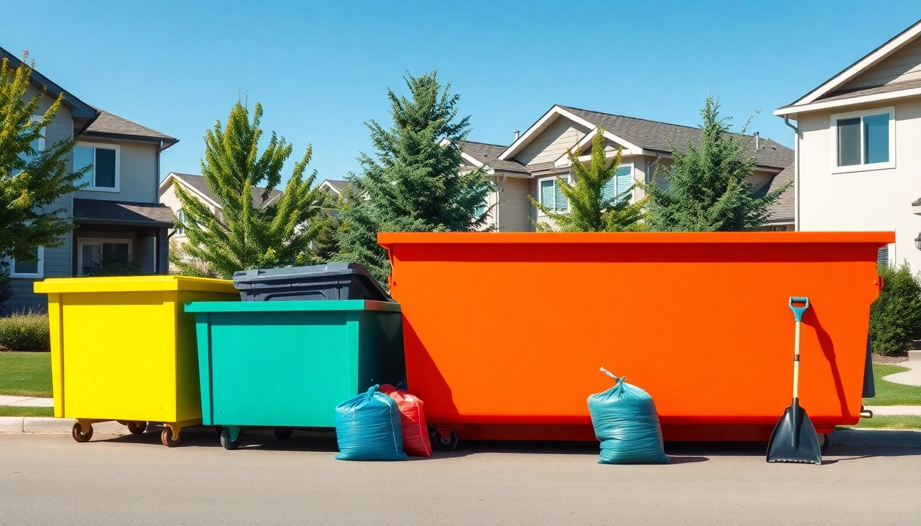 Rent a dumpster rental service Edmonton AB for efficient waste disposal in a clean urban setting.
