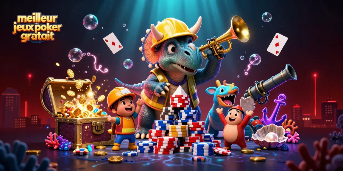 Participez aux jeux de poker gratuits avec le meilleur jeux de poker gratuit sur cette scène dynamique