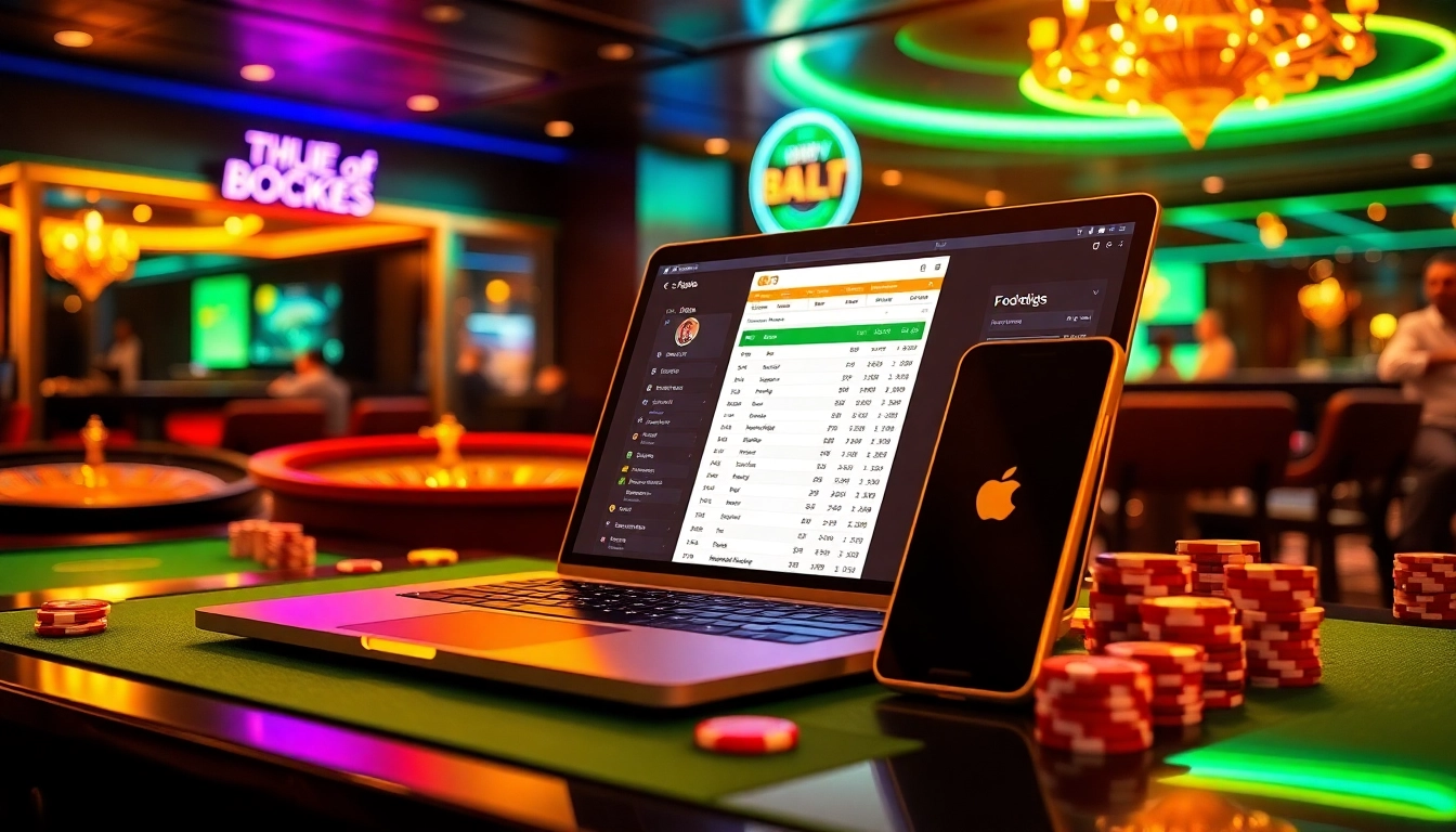 Learn how to bet on football with clear online betting interfaces and casino elements.