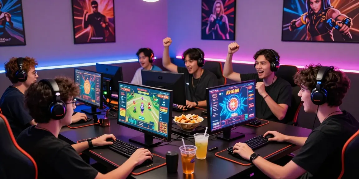 Exciting gaming moment with friends playing aviator 1xbet crash game.