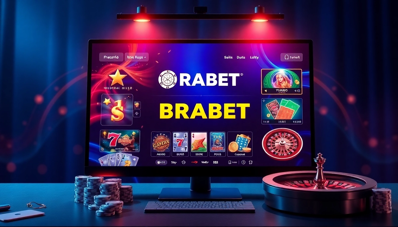 Experience the thrill of online gambling with BRABET's professional casino interface.
