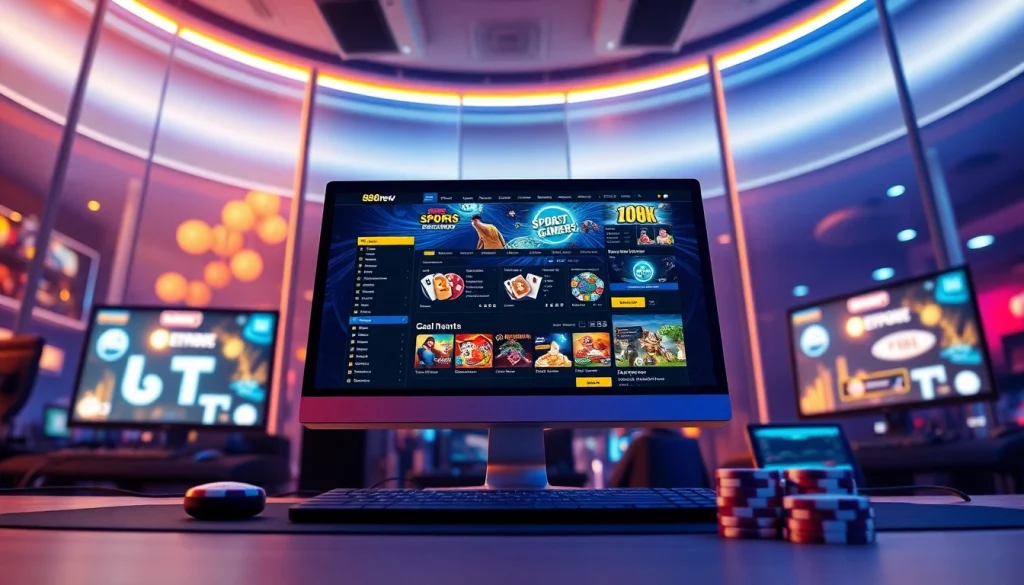 Interactive gaming experience on 888new showcasing online betting features.