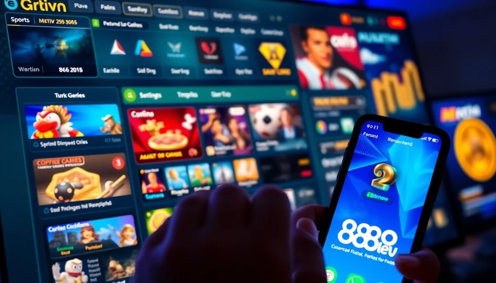 Explore 888new's user-friendly gaming platform showcasing diverse betting options and vibrant visuals.