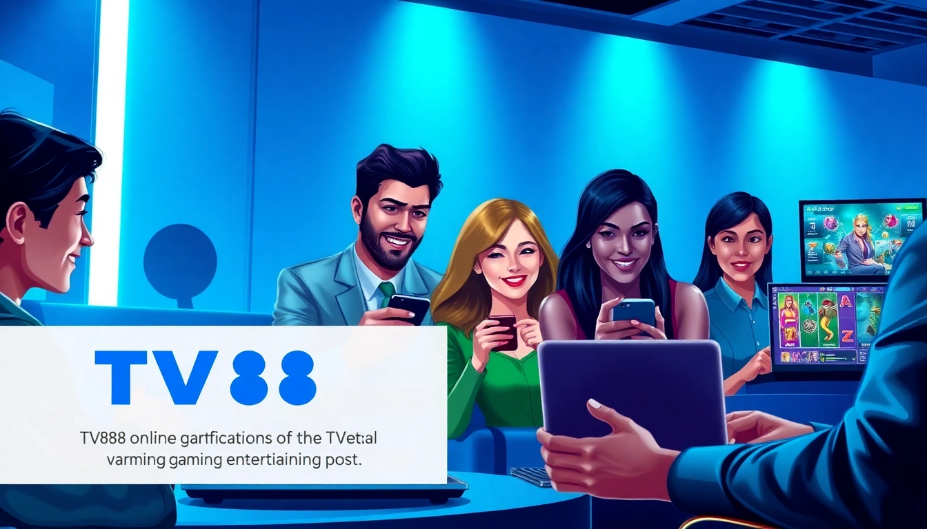 TV88 online gaming experience with modern interface on devices