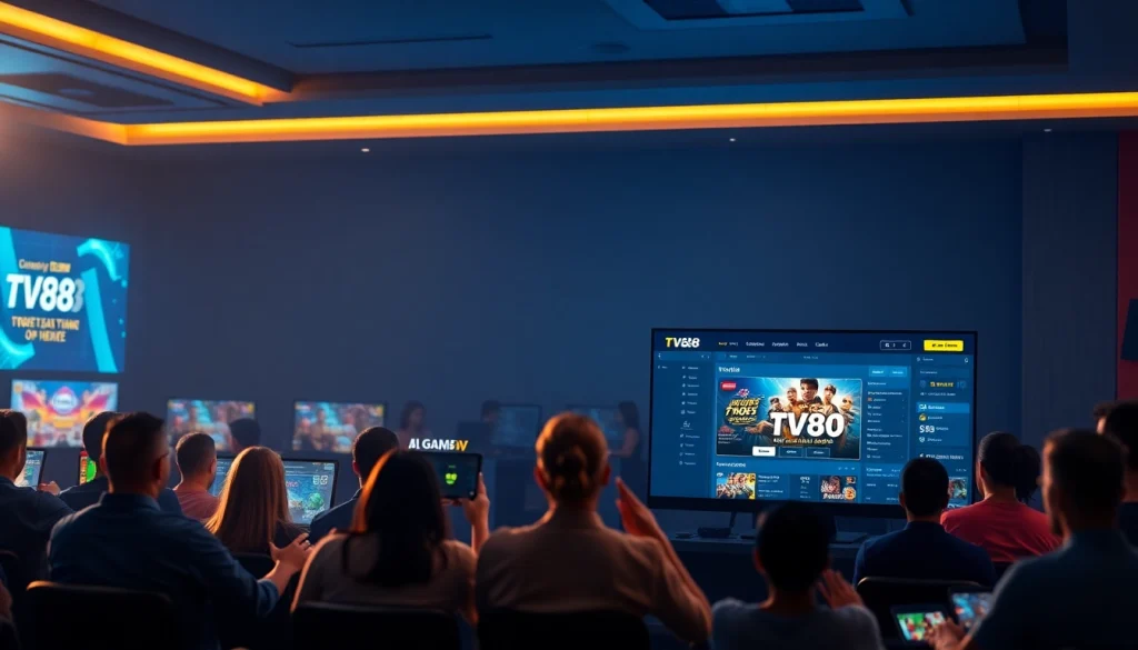 TV88 online gambling platform showcasing user-friendly interface with engaging games.