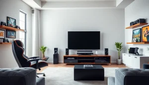 Engaging TV88 gaming experience showcased in a modern living room setup.