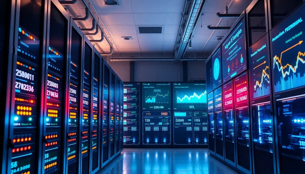 Innovative dogecoin cloud mining data center with advanced ASIC miners.