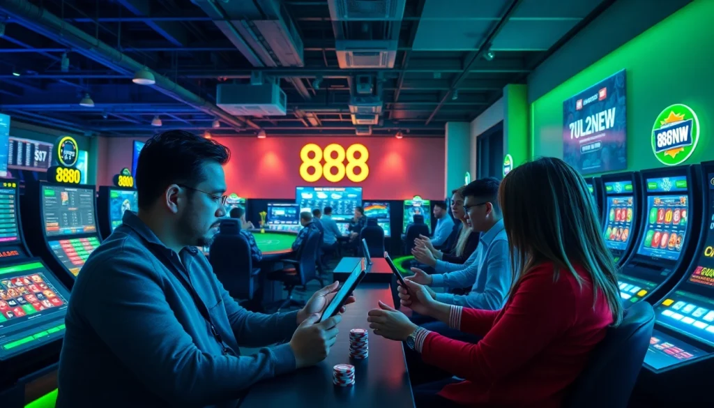Engaging players experiencing the thrill of 888new online gaming environment