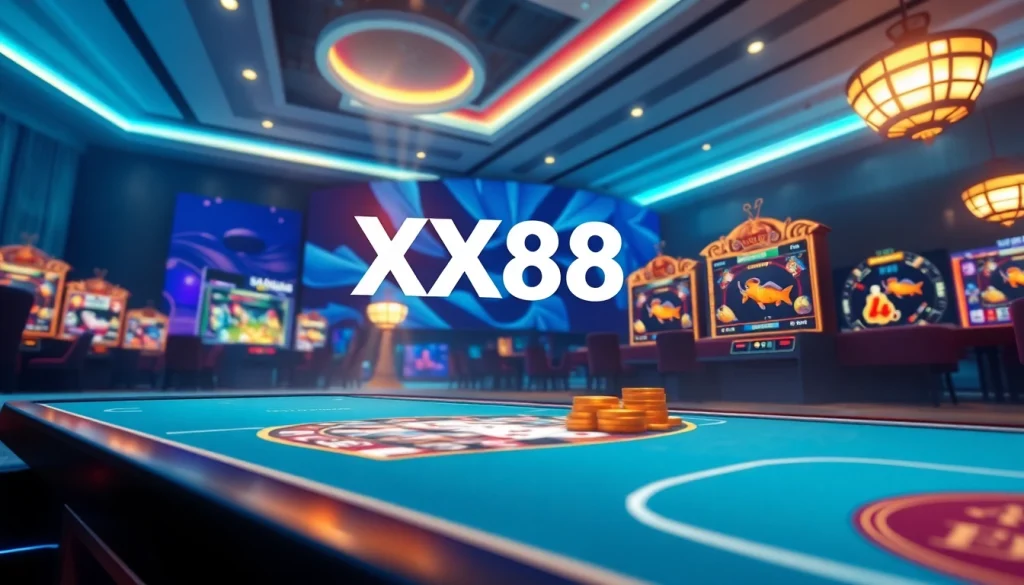 Engaging XX88 online gambling platform showcasing vibrant game graphics.