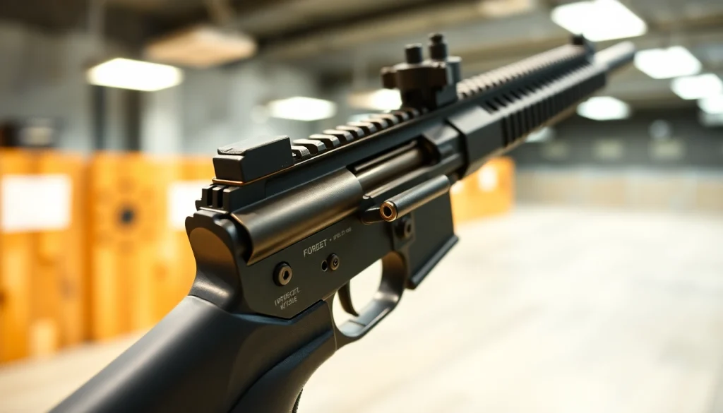 AR-15 featuring a detailed forced reset trigger mechanism for precision shooting.