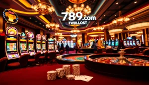 Experience thrilling gaming action at 789f.com with exciting casino tables and vibrant slot machines.