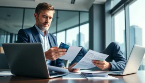 카드현금화에 대한 정보와 금융 상담을 제공하는 전문가의 장면