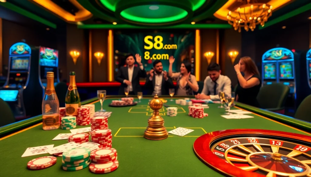 Experience the excitement of professional gaming at S8 com with vibrant casino tables and thrilling action.