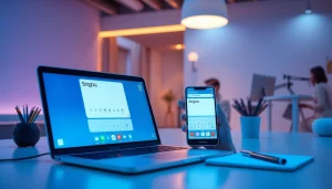 Sogou输入法 displayed on modern devices, illustrating seamless cross-platform functionality and user-friendly interface.