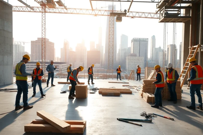 New York General Contractor team working diligently on a construction project.
