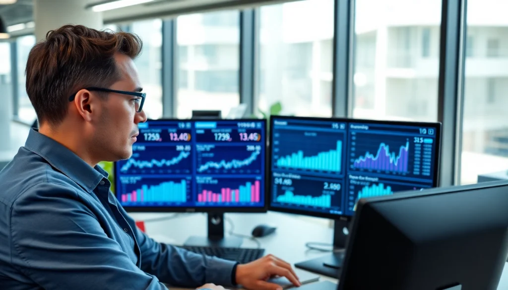 Analyze competitor pricing strategies with detailed charts and modern workspace setup.