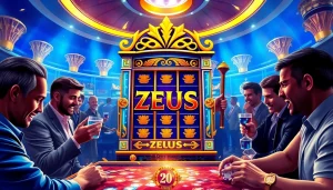 Rasakan sensasi Slot Zeus saat para pemain berinteraksi dengan mesin slot bertema Zeus yang glamor di kasino.