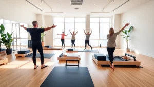 台東区（東京）で行われる魅力的なピラティスクラス—最新機器と歓迎的な雰囲気を強調。