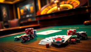 Experience the thrill of gambling at https://qq88.life/ with vibrant casino tables and exciting game elements.